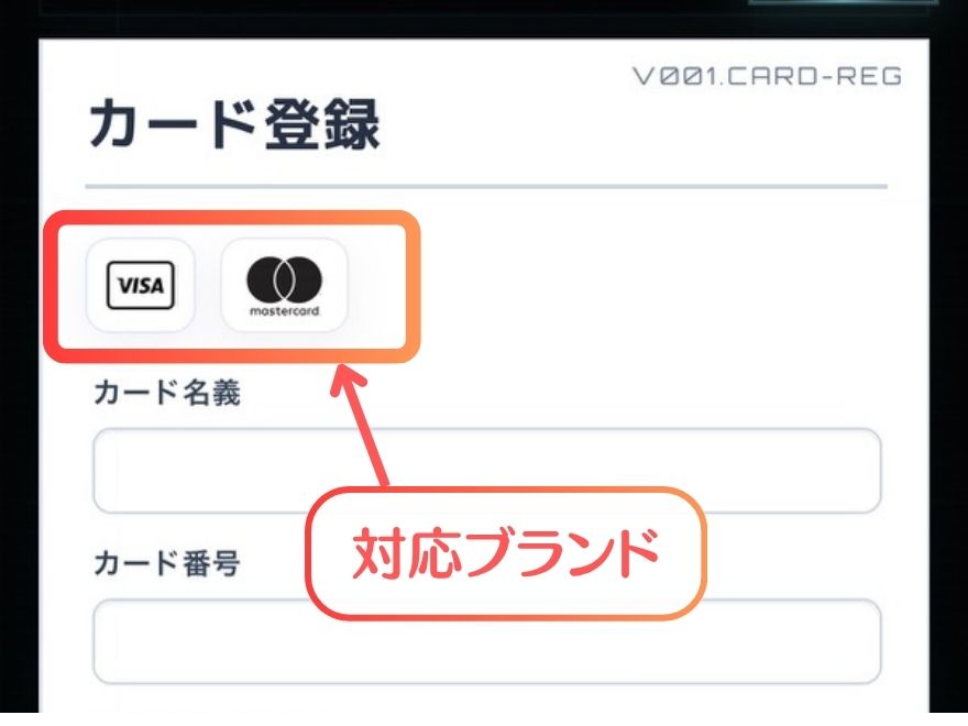 オリパフリークスはクレジットカード決済のみ対応