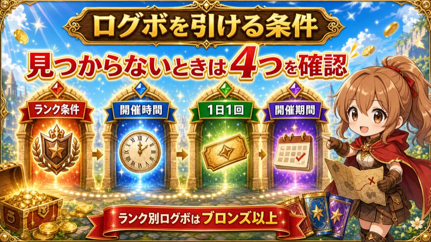 DOPAログインボーナスを引ける4つの条件