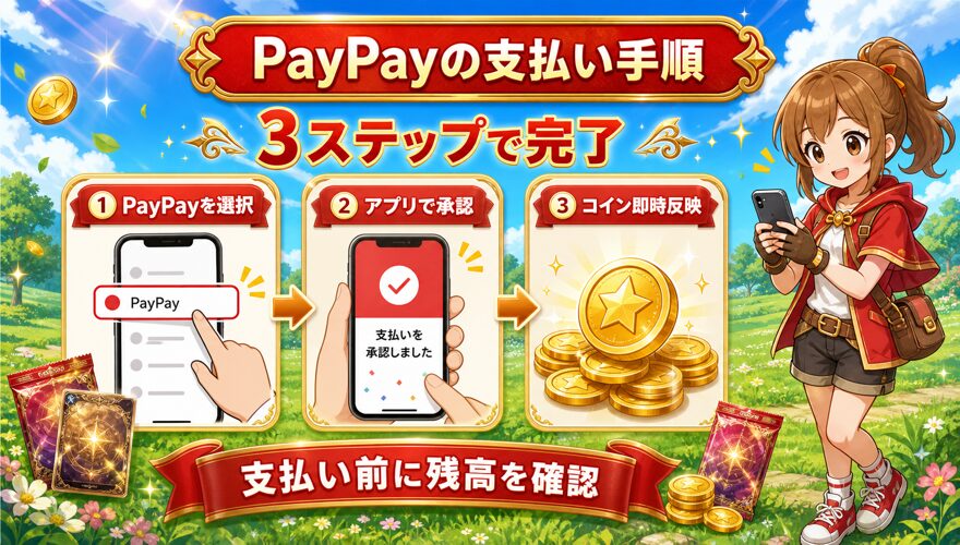 オリパワンでPayPayを使ってコインを購入する手順