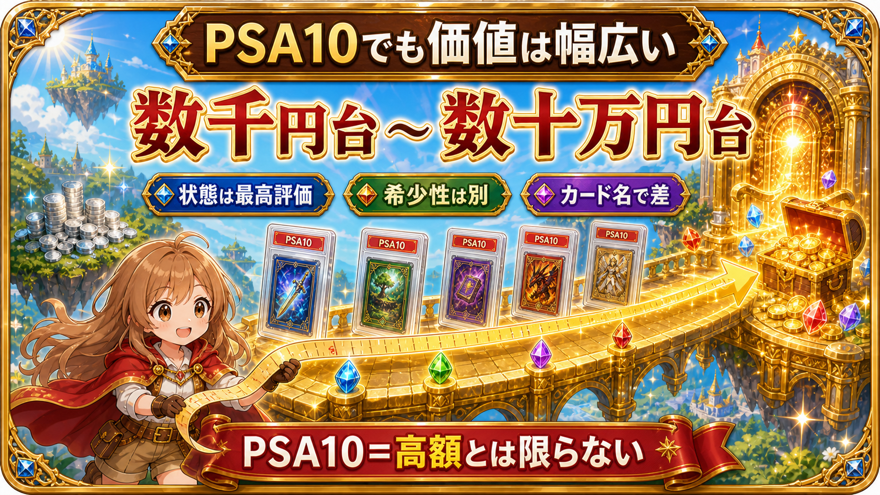 PSA10でも価値の幅は大きい