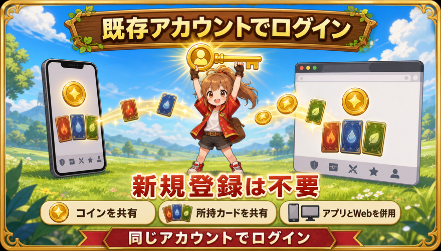 既存アカウントでログイン