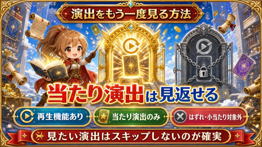 日本トレカセンターの当たり演出を見返す方法