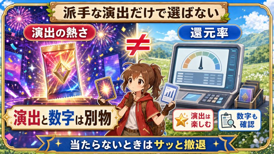 オリくじの派手な演出と還元率は別物