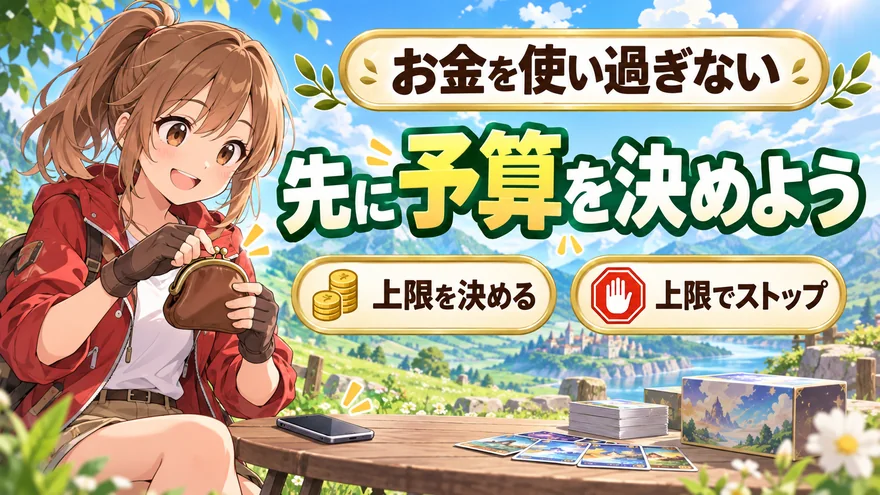 お金を使い過ぎない。先に予算を決めよう。上限を決める。上限でストップ