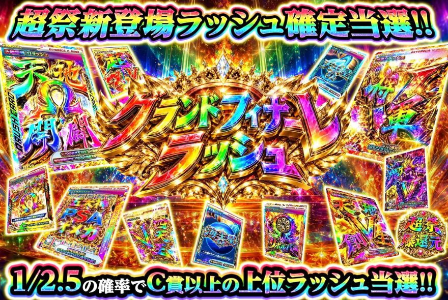 エクストレカ超祭のグランドフィナーレラッシュのバナー