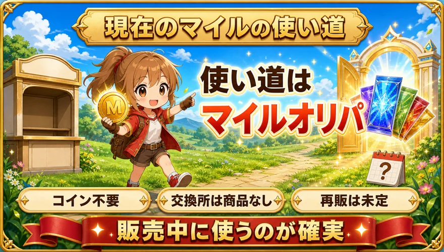 現在の使い道はマイルオリパ