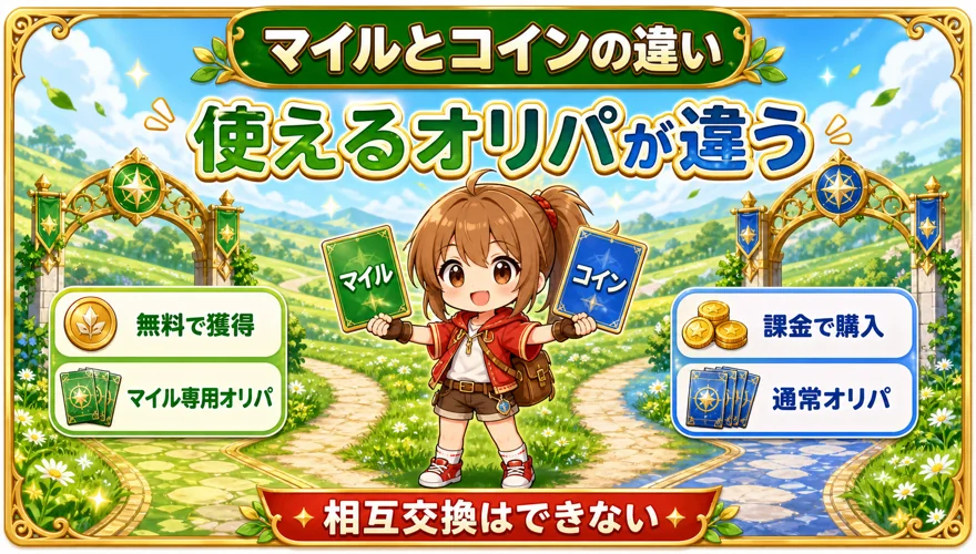 マイルとコインの違い