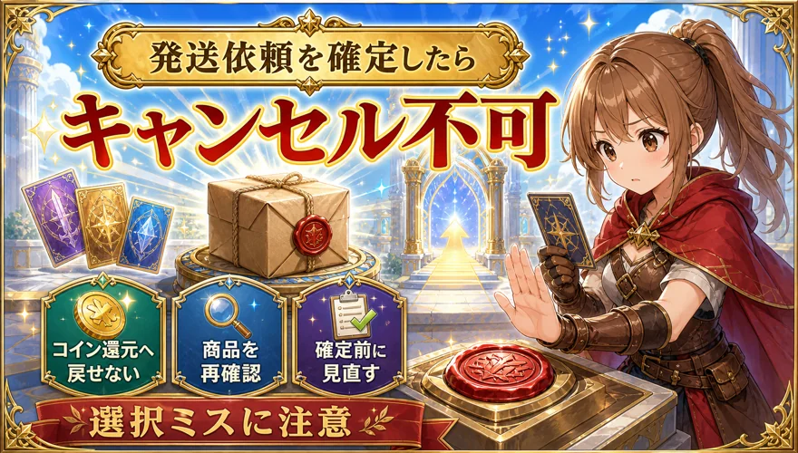 依頼後のキャンセルは不可