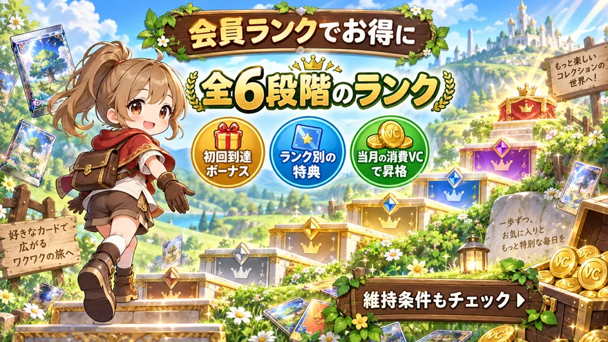 ビクトレの全6段階の会員ランクと特典