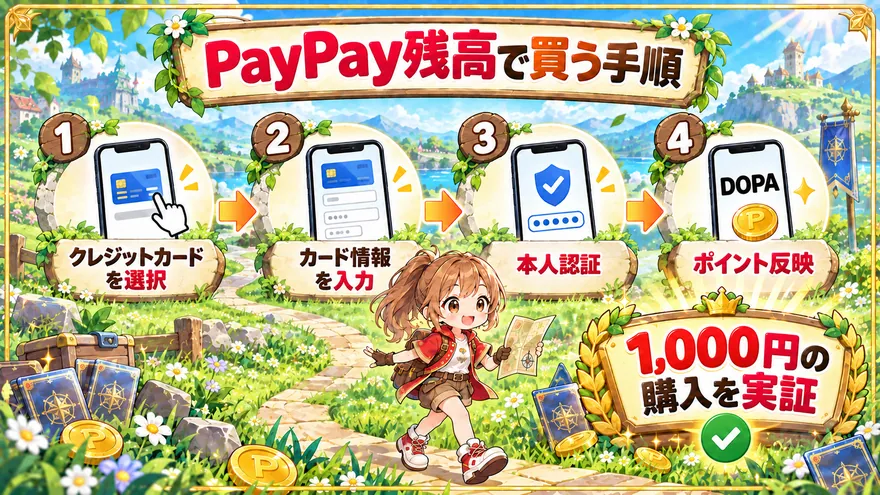 PayPay残高カードで1,000円分を購入した実証と4ステップの手順