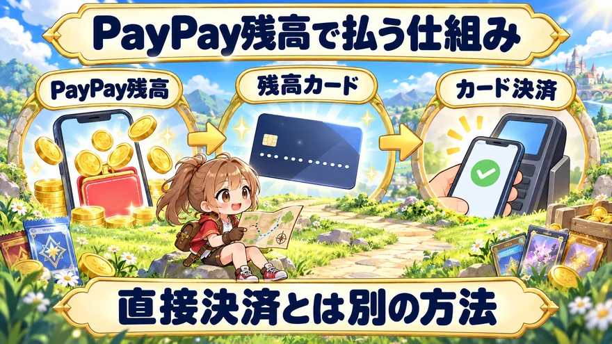 PayPay残高から残高カードを経由してカード決済する仕組み