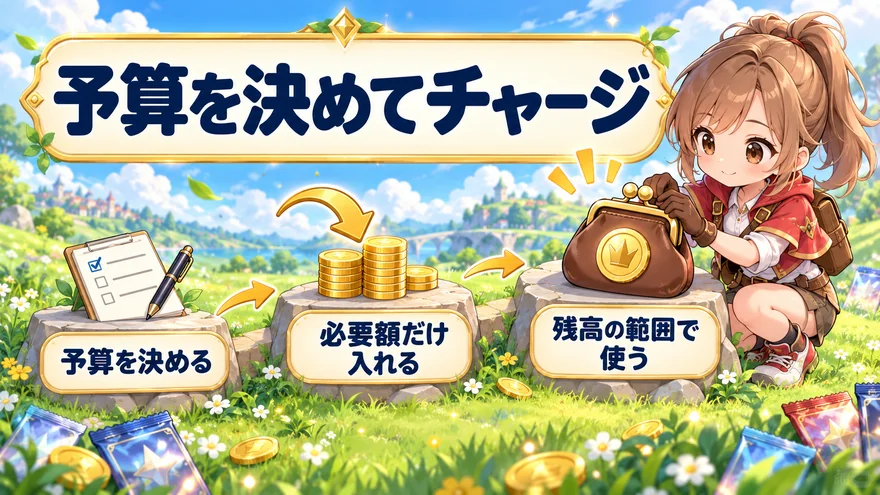 予算を決めて必要額だけチャージし残高の範囲で使う方法